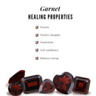 1.50 CT Simple Garnet Two Stone Infinity Stud Earrings Garnet - ( AAA ) - Quality - Rosec Jewels