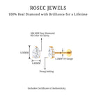 Rosec Jewels-Pear Shape Diamond Solitaire Tragus Earring