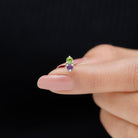 Rosec Jewels-Amethyst and Peridot Two Stone Helix Earring