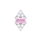 Rosec Jewels-Pink Sapphire and Diamond Quirky Tragus Earring