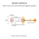 Rosec Jewels-Pink Sapphire and Diamond Quirky Tragus Earring