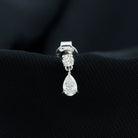 Rosec Jewels-Pear and Round Cut Diamond Stud Drop Helix Earring