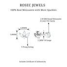 Rosec Jewels-Marquise Moissanite Lotus Flower Earring for Helix Piercing