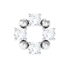 Rosec Jewels-Round Moissanite Open Circle Eternity Cartilage Earring