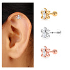 Rosec Jewels-Marquise Moissanite Gold Butterfly Earring for Helix Piercing