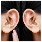 Rosec Jewels-Certified Diamond Unique Tragus Earring in Gold