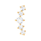 Rosec Jewels-Graduated Style Moissanite Crawler Earring