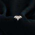 Rosec Jewels-Marquise Moissanite Leaf Ear Crawler Earring