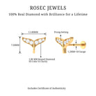 Rosec Jewels-Certified Diamond Dolphin Tail Helix Earring