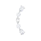 Rosec Jewels-Simple Diamond Curved Crawler Earring for Helix Piercing