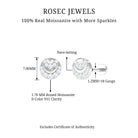 Rosec Jewels-Moissanite Circle Cartilage Earring in Pave Setting