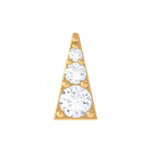 Rosec Jewels-Dainty Diamond Gold Triangle Tragus Earring