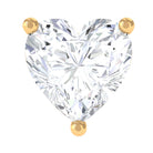 Rosec Jewels-Heart Shape Diamond Solitaire Earring with Flat Back