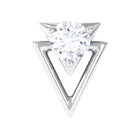 Rosec Jewels-Simple Diamond Solitaire Triangle Cartilage Earring