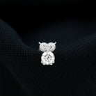 Rosec Jewels-Genuine Diamond Owl Earring for Cartilage Piercing