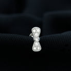 Rosec Jewels-Natural Diamond Bow Cartilage Piercing Earring