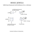 Rosec Jewels-Natural Round Diamond Cartilage Earring Set