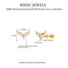 Rosec Jewels-Marquise Diamond Leaf Earring for Cartilage Piercing