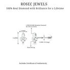 Rosec Jewels-Unique Diamond Helix Earring in Bezel Setting