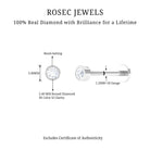 Rosec Jewels-Bezel Diamond Dainty Earring for Conch Piercing