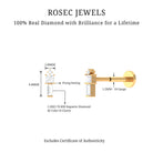 Rosec Jewels-Tiny Diamond Three Stone Bar Tragus Earring