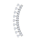 Rosec Jewels-Unique Certified Moissanite Curved Crawler Earring