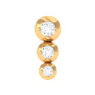 Rosec Jewels-Natural Round Diamond Three Stone Tragus Earring