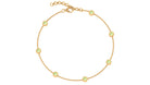 1.25 CT Bezel Set Peridot Seven Stone Station Chain Bracelet Peridot - ( AAA ) - Quality - Rosec Jewels