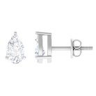 Pear Cut Diamond Solitaire Stud Earrings Diamond - ( HI-SI ) - Color and Clarity - Rosec Jewels