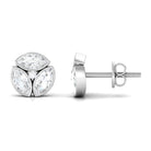 Dainty Zircon Screw Back Stud Earrings Zircon - ( AAAA ) - Quality - Rosec Jewels