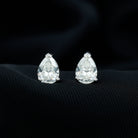 2.50 CT Pear Cut Moissanite Stud Earrings in Silver Moissanite - ( D-VS1 ) - Color and Clarity 92.5 Sterling Silver - Rosec Jewels