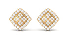 Rosec Jewels-Certified Natural Diamond Geometric Stud Earrings