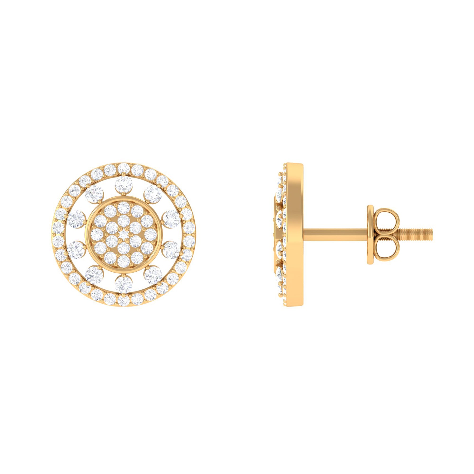 Rosec Jewels-Certified Diamond Statement Stud Earrings