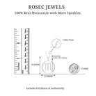 Moissanite Scorpio Zodiac Sign Pendant Necklace With Chain - Rosec Jewels