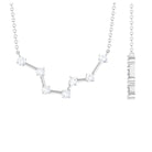 Moissanite Constellation Pisces Zodiac Sign Necklace Moissanite - ( D-VS1 ) - Color and Clarity - Rosec Jewels