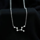 Certified Moissanite Virgo Zodiac Constellation Necklace - Rosec Jewels