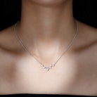 Moissanite Libra Constellation Necklace - Rosec Jewels