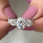 Cubic Zirconia Vintage Inspired Infinity Engagement Ring Zircon - ( AAAA ) - Quality - Rosec Jewels