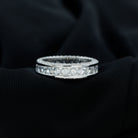 Princess Cut Zircon Full Eternity Band Ring Zircon - ( AAAA ) - Quality - Rosec Jewels