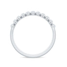 1 CT Certified Moissanite Designer Wide Half Eternity Band Ring Moissanite - ( D-VS1 ) - Color and Clarity - Rosec Jewels