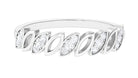 Real Diamond Marquise Half Eternity Band in Gold Diamond - ( HI-SI ) - Color and Clarity - Rosec Jewels