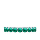 2.5 CT Round Lab-Created Emerald Full Eternity Band Ring in Gold Lab Created Emerald - ( AAAA ) - Quality - Rosec Jewels