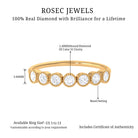 1/2 CT 7 Stone Diamond Anniversary Band Diamond - ( HI-SI ) - Color and Clarity - Rosec Jewels