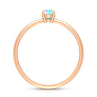 1/4 CT Claw Set Round Ethiopian Opal Solitaire Promise Ring Ethiopian Opal - ( AAA ) - Quality - Rosec Jewels