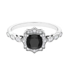 Oval Shape Black Onyx East West Eternity Band Ring Black Onyx - ( AAA ) - Quality - Rosec Jewels