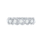 3/4 CT Round Moissanite Twisted Gold Half Eternity Band Ring Moissanite - ( D-VS1 ) - Color and Clarity - Rosec Jewels