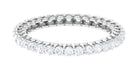 Certified Moissanite Full Eternity Anniversary Ring Moissanite - ( D-VS1 ) - Color and Clarity - Rosec Jewels