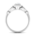 Vintage Inspired Lab Grown Diamond Engagement Ring Lab Grown Diamond - ( EF-VS ) - Color and Clarity - Rosec Jewels