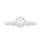 Minimal Engagement Ring with Lab Grown Diamond Lab Grown Diamond - ( EF-VS ) - Color and Clarity - Rosec Jewels