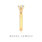 Lab Grown Diamond Solitaire Promise Ring Lab Grown Diamond - ( EF-VS ) - Color and Clarity - Rosec Jewels